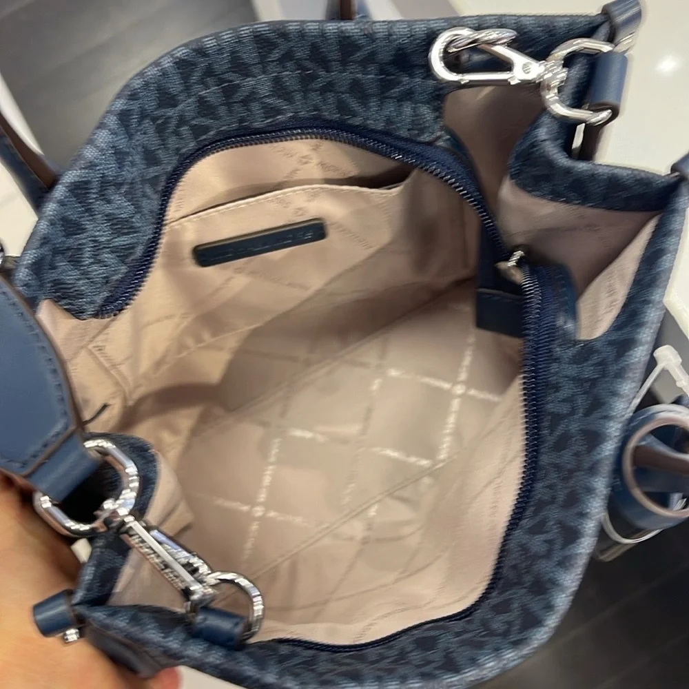 Michael Kors Mirella Small Signature Logo Crossbody Bag
Admiral 
NWT - Picture 11 of 16